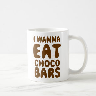Jag önskar att äta Choco pubar Kaffemugg