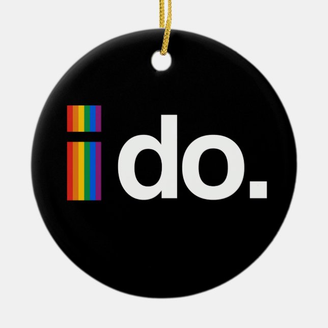 JAG ÖNSKAR ATT ATT GIFTA SIG JULGRANSPRYDNAD KERAMIK (Framsidan)