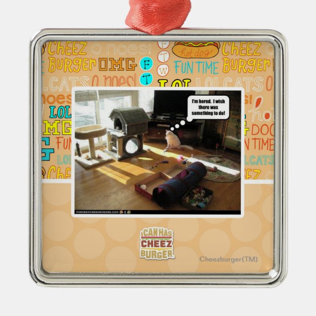 Jag önskar att det fanns något att göra julgransprydnad metall (Framsidan)