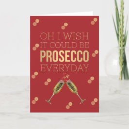 JAG ÖNSKAR ATT DET SKULLE KUNNA VARA PROSECCO CHRI HELGKORT