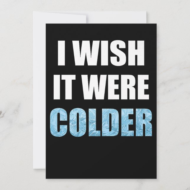 Jag önskar att det var kallare, roligare fotbollsp spara datumet (Framsida)