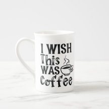 "Jag önskar att detta var kaffe" - Ironisk typogra
