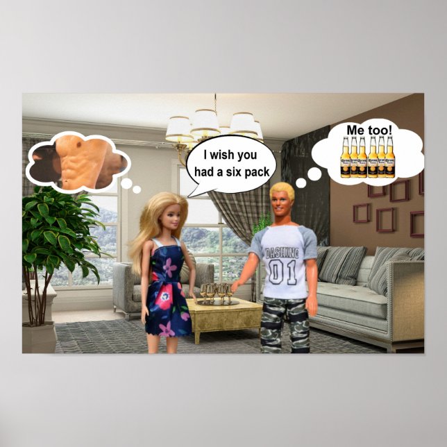 Jag önskar att du hade en sixpack. poster (Framsidan)