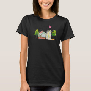 Jag önskar att du levde nästa dörr t shirt