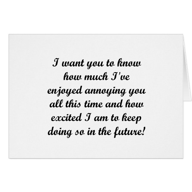 Jag önskar att du ska veta hälsningskort (Framsidan Horizontal)