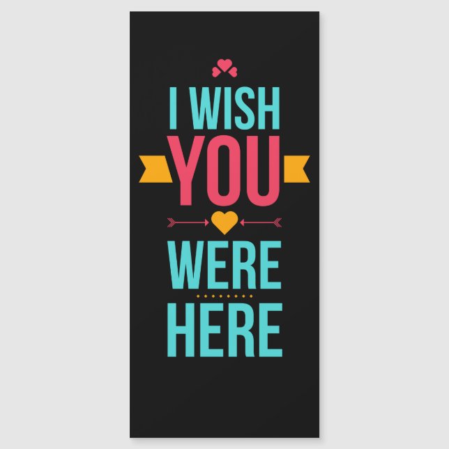 Jag önskar att du var här i Kärlek Hearts (Framsida)