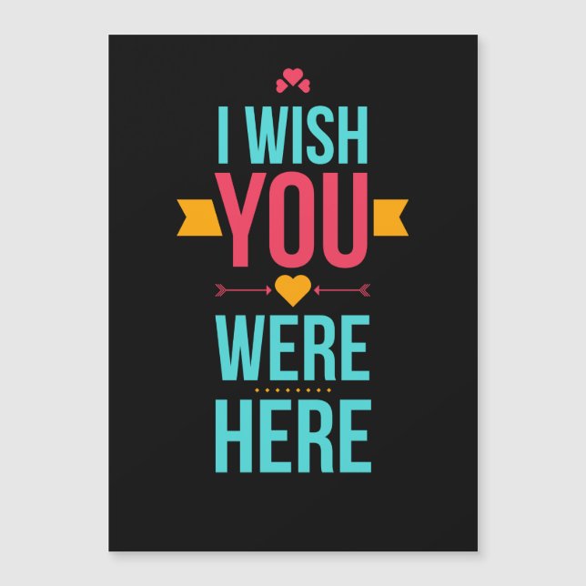 Jag önskar att du var här i Kärlek Hearts (Framsida)