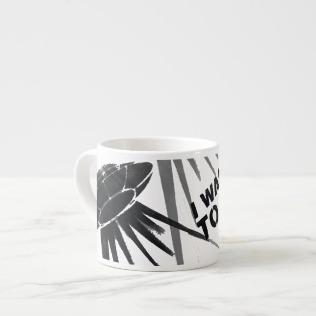 Jag önskar att gå den stora espressomuggen espressomugg (Framsida vänster)