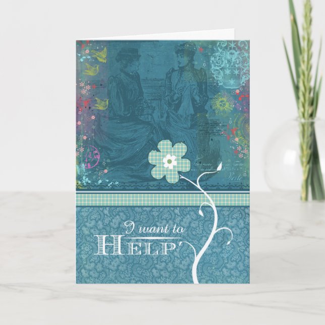 Jag önskar att hjälpa kort (Framsida)