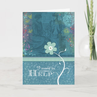 Jag önskar att hjälpa kort