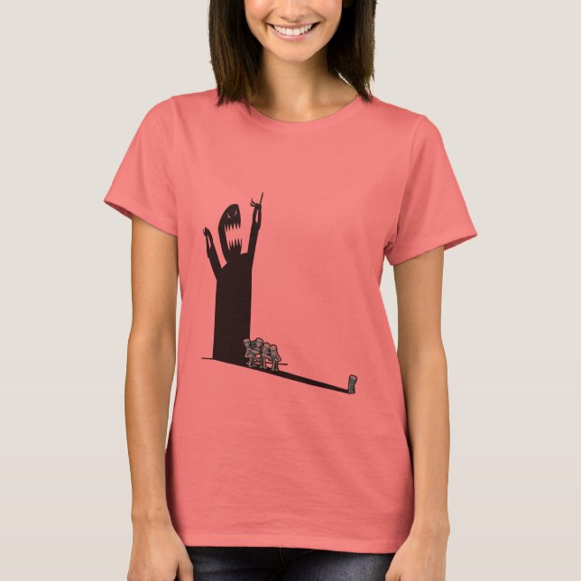 Jag önskar att jag hade en ond tvilling t-shirt (Framsida)