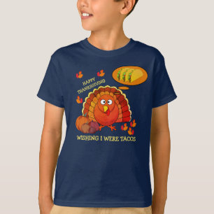 Jag önskar att jag hade Tacis Turkey THANKSGIVING T Shirt