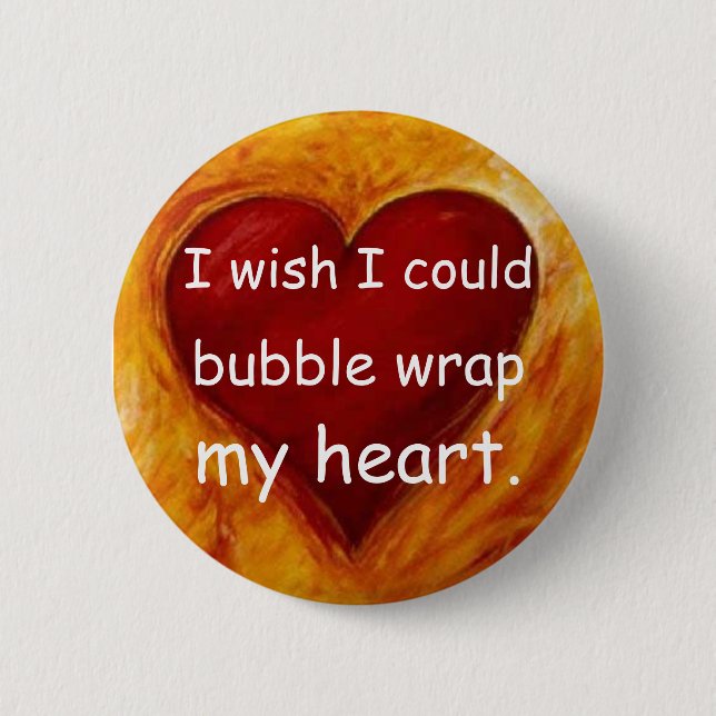 Jag önskar att jag kunde bubbla sjalen min hjärta knapp (Framsida)