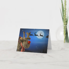 Jag önskar att jag kunde flyga. Julkort Kort