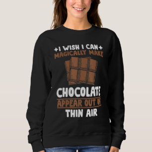 Jag önskar att jag kunde trolla fram rolig choklad t shirt