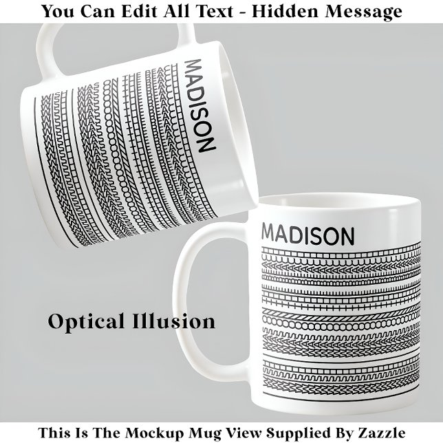 Jag önskar att jag stod på den Gömt texten och Nam Kaffemugg (Skapare uppladdad)