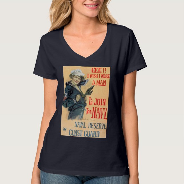 Jag önskar att jag var en man t shirt (Framsida)