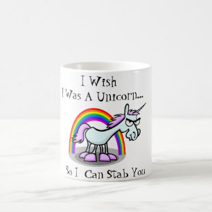 Jag önskar att jag var en Unicorn så jag kan Sta Kaffemugg