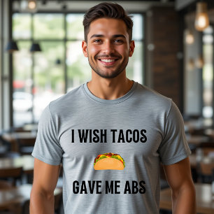 Jag önskar att Tacos gav mig ABS T-Shirt Funny mat