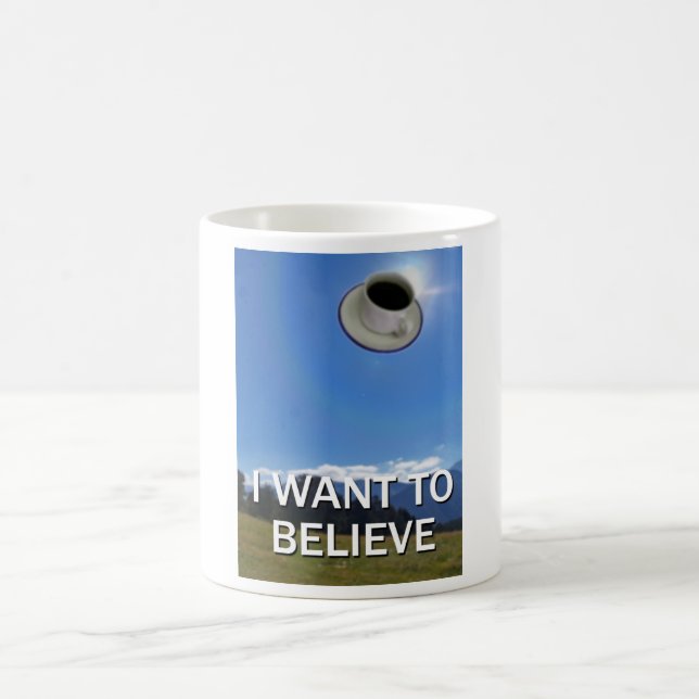 Jag önskar att tro kaffemuggen kaffemugg (Center)