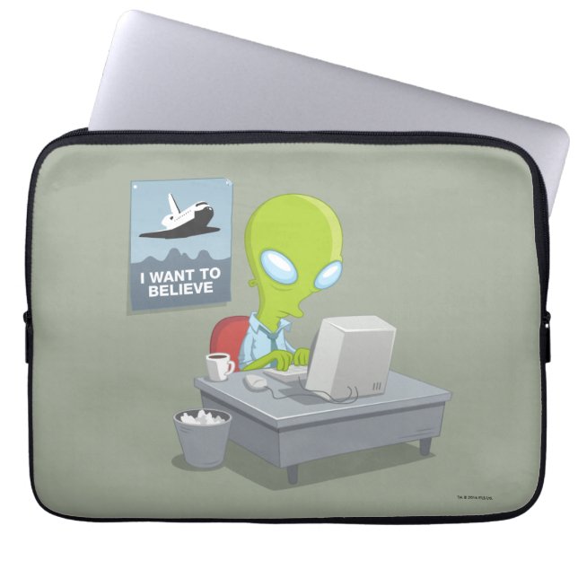 Jag önskar att tro laptop sleeve (Framsidan)
