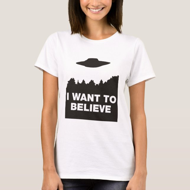 Jag önskar att tro t-shirt (Framsida)