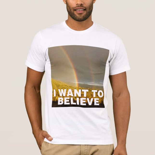 Jag önskar att tro t-shirt (Framsida)