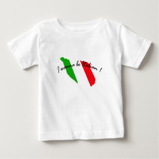 Jag önskar att vara den italienska bebisskjortan t-shirt