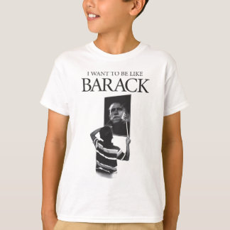 Jag önskar att vara den lika Barack spegeln Tee Shirt