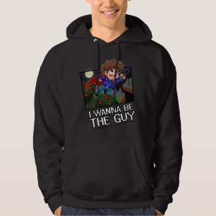 Jag önskar att vara grabben - Hoodie! Tröja Med Luva