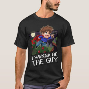 Jag önskar att vara grabben - logotypskjorta med tee shirt