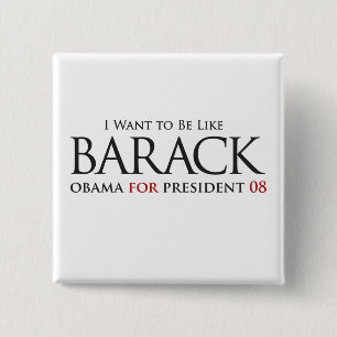 Jag önskar att vara lika Barack - knäppas Knapp