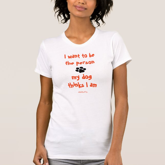 Jag önskar att vara personen tee shirt (Framsida)