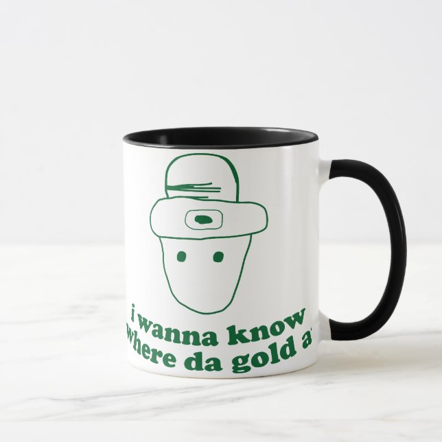 jag önskar att veta var da-guld på mugg (Höger)