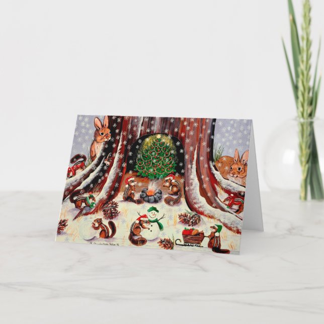 Jag önskar att vi blev inbjudna helgkort (Framsida)