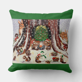 Jag önskar att vi blev inbjudna till Grönt Pillow Kudde