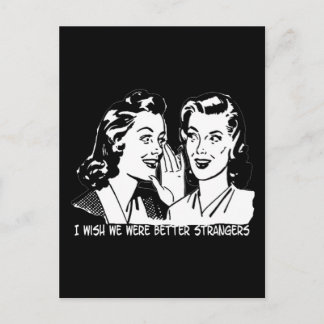 Jag önskar att vi var bättre. vykort