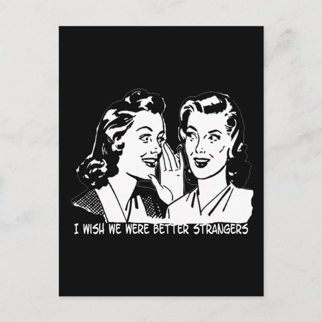 Jag önskar att vi var bättre. vykort (Framsida)