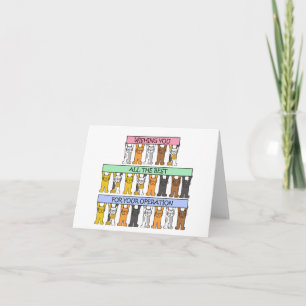 Jag önskar dig allt det bästa för din operation kort