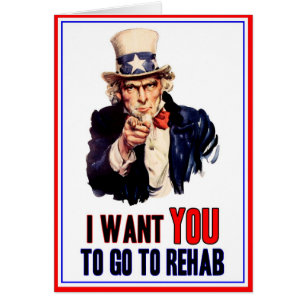 Jag önskar DIG -- att att gå att rehab Hälsningskort