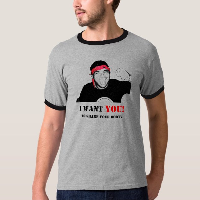 Jag önskar dig! Att att skaka din booty T-shirt (Framsida)