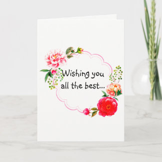 Jag önskar dig det bästa vinna-väl-kortet kort