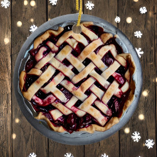 Jag önskar dig en Berry God jul   Funny Food Pun Julgransprydnad Keramik