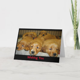 Jag önskar dig en Hund-Borta God jul! Kort