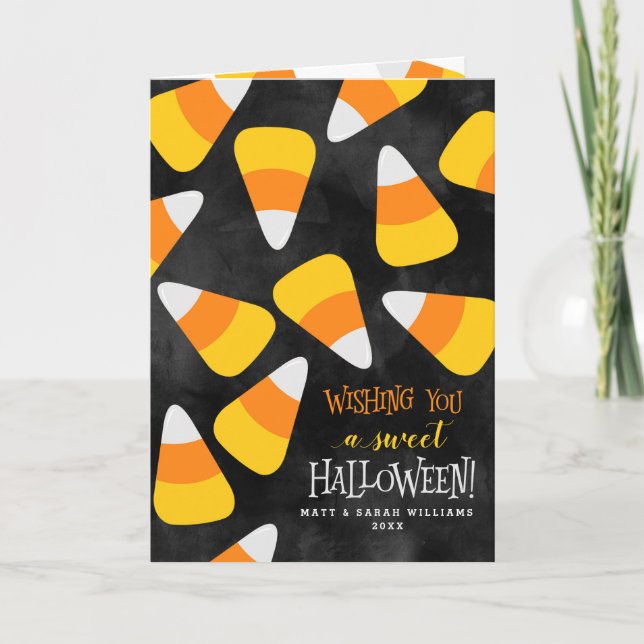 Jag önskar dig en svensk Halloween Kort (Framsida)