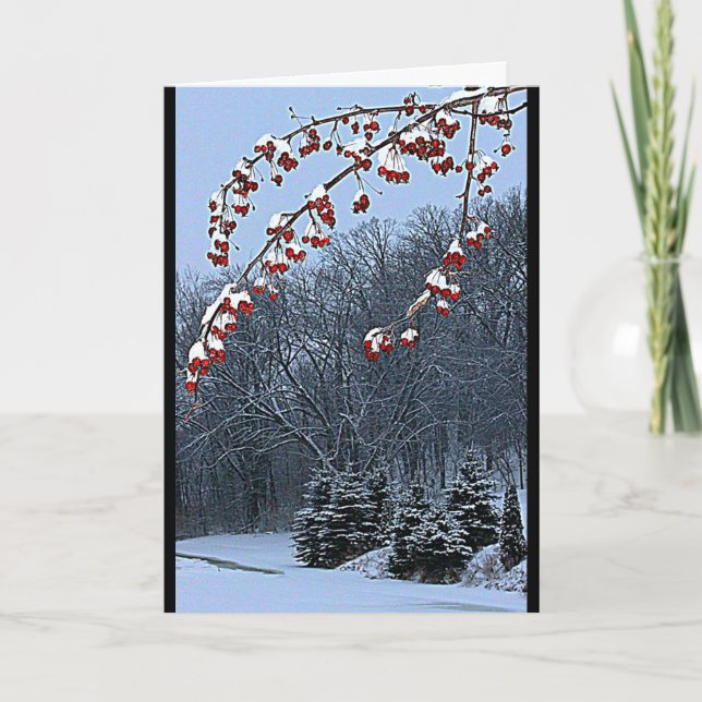 Jag önskar dig en vacker julsäsong! helgkort (Framsida)