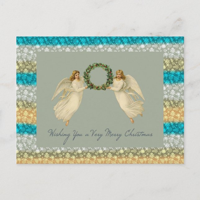 Jag önskar dig ett mycket God jul Card Änglar Helg Vykort (Framsida)