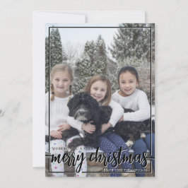 Jag önskar dig ett mycket God jul Lodrät Photo Julkort