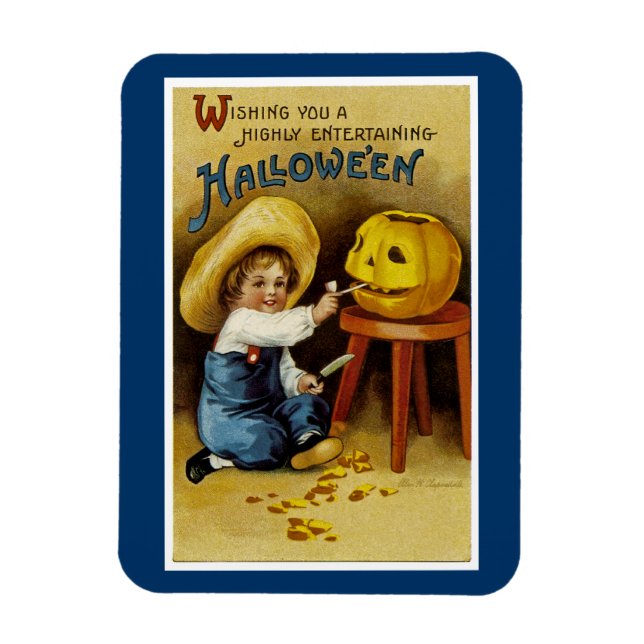 Jag önskar dig ett väldigt underhållande Halloween Magnet (Vertikal)