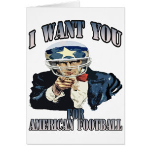 JAG ÖNSKAR DIG FÖR AMERIKANFOTBOLL HÄLSNINGSKORT